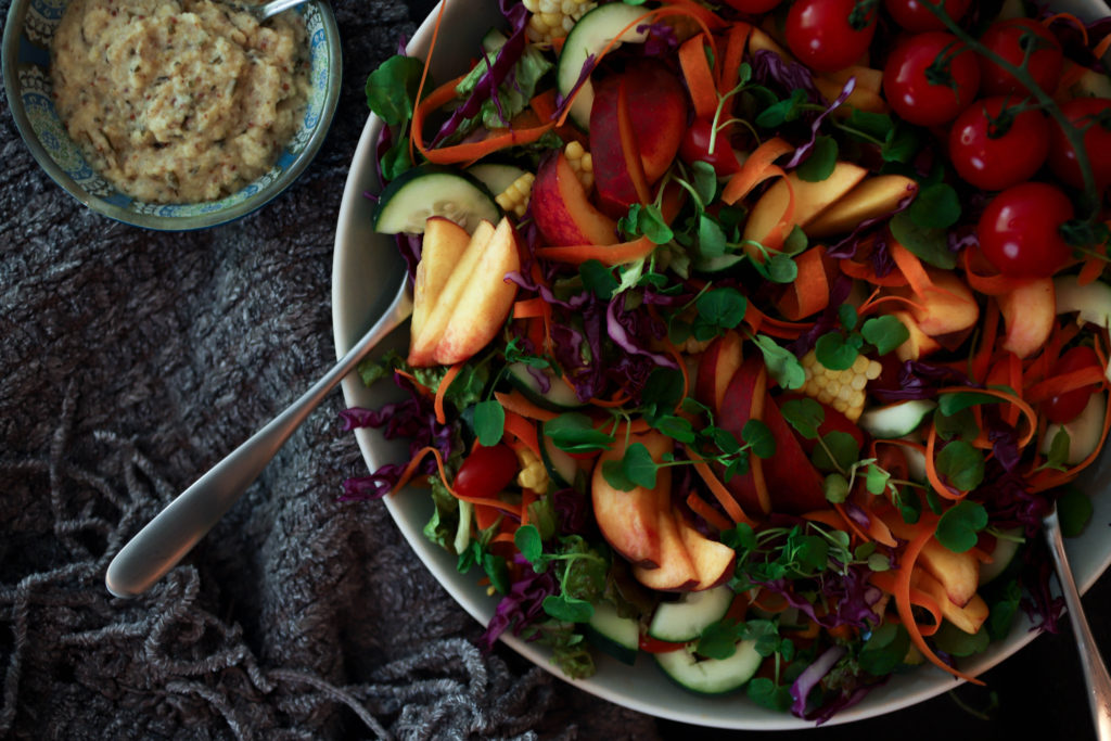 summer salad with tarragon dressing